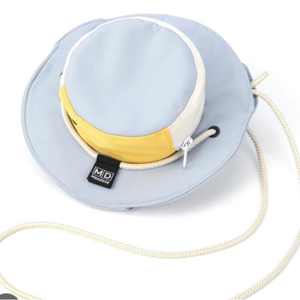 Blue and Yellow Crossbody Bag with Vibrant Design